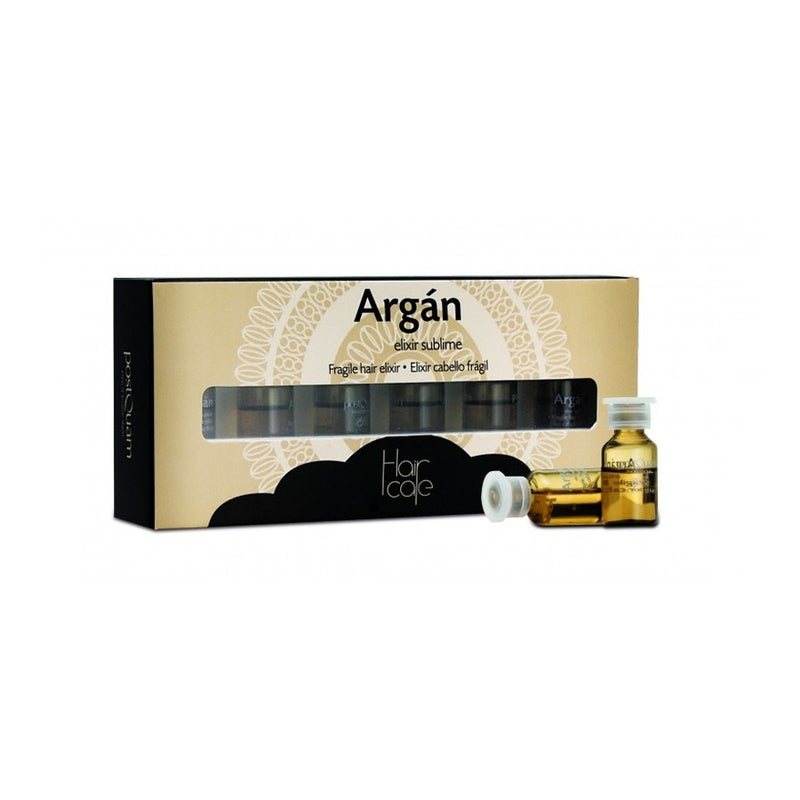 Argán Elixir Sublime — set van 6 ampullen haarolie met arganolie